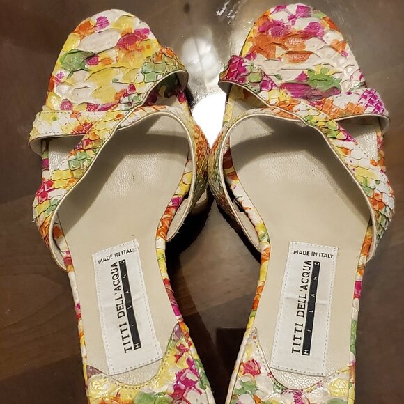 Titti Dell'Acqua Alligator Sandals size 8.5 - Picture 2 of 5